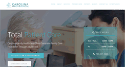 Desktop Screenshot of carolinafamilyhealthcare.com