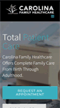 Mobile Screenshot of carolinafamilyhealthcare.com